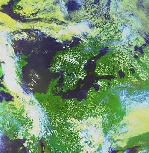Vädersatelliten NOAA 1 km upplösning 5