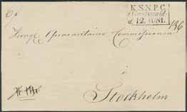 87 88 89 87 Tyskland. Vackert litet brev med innehåll daterat Göteborg 29.1.1803 via Stralsund till St.