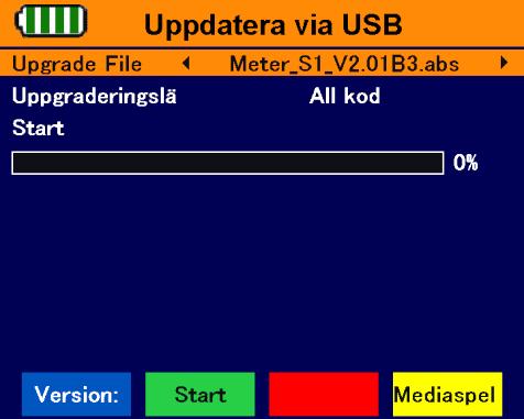 Meny uppdatering 14 Meny uppdatering Undermenyn PC-uppdatering är i huvudsak avsedd för att via USBanslutning uppdatera mjukvaran. Förutom det har du tillgång till den inbyggda Mediaplayern. 1. Tryck i TV-drift på MENUknappen (eller navigera till huvudmenyn).