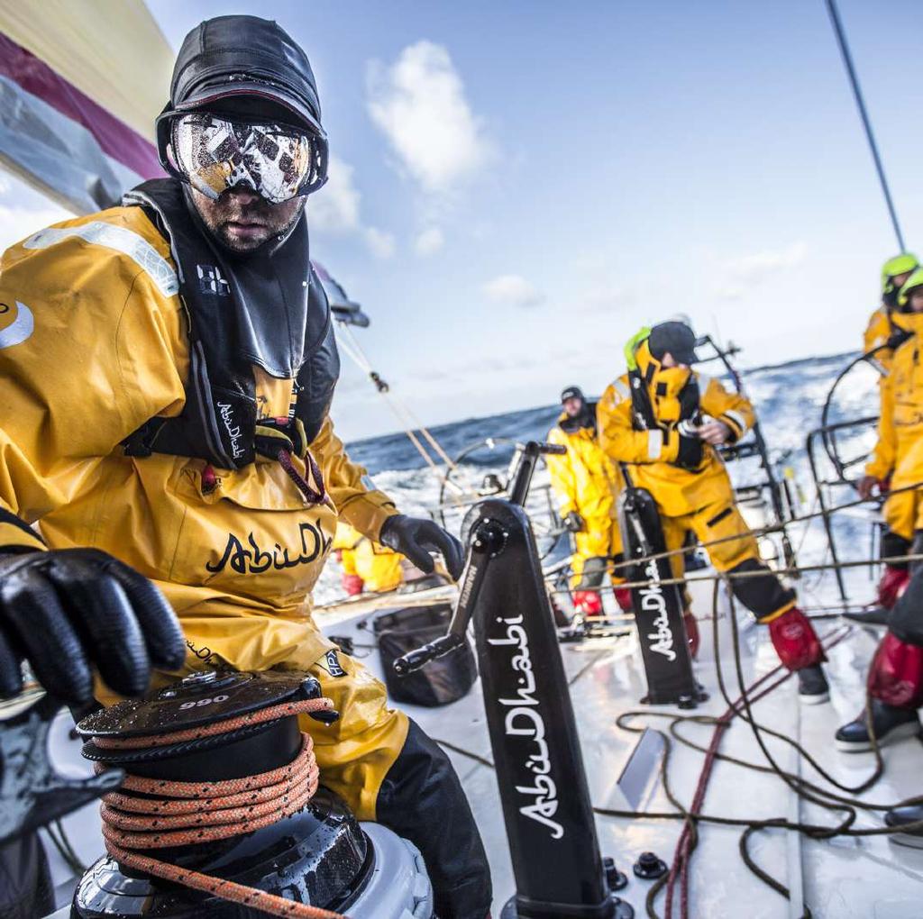 Vad har de på sig? Foto: Matt Knighton/Volvo Ocean Race Seglare har tre lager kläder med sig ombord.