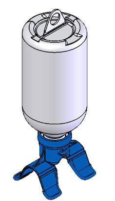 TEST-UTRUSTNING FÖR NÖDDUSCHAR Testvagn för nödduschar Ø400m m 413 mm Ø250 mm 53 mm Vikt ca. 22 kg No.
