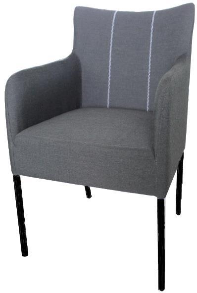 Description MOQ HADID dining chair Fabric: Sunbrella, color Sooty 3758 Black Fabric: Sunbrella, color Taupe chine 390 dark grey 66 65 86 18,90 13,00 Size (cm) Qty /