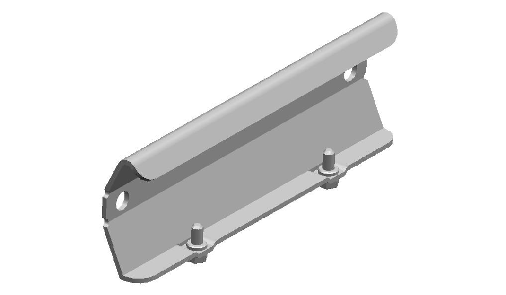 Sid 19(25) utg. 8 3.4 Täcklock sektion 20 Muttrarna säkras med körnslag efter åtdragning. Bricka 14x40x4 Skruvförband M12x50 3.