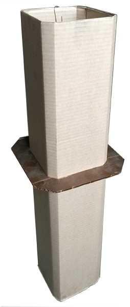 Garagejärn Åldersbeständig byggplast 50x50x5x2500mm 0,2mm tjock
