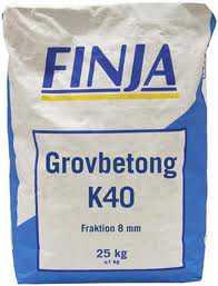 Ballast 0-1mm Används främst vid fogning där en tät fog med hög hållfasthet efterfrågas och vid förankring av järn i