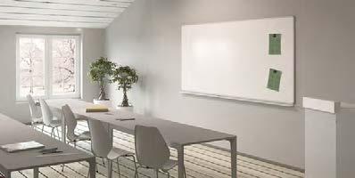 Skrivtavla Uniti Design Abstracta UNITI SYSTEM Uniti är försedd med E3-yta med natur- eller vitanodiserad aluminiumram med plasthörn. Baksidan är belagd med ett tunnt aluminiumskikt.