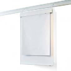 Uniti System Design Abstracta BLÄDDERBLOCKSTAVLA STANDARD Vit folierad spånskiva med vit- eller naturanodiserad aluminiumram med hängbeslag, snabbväxlare, blädderblock och pennhylla. Djup 175 mm.