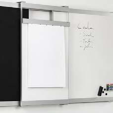Vip Whiteboard Friiz & Molke VIP BLÄDDERBLOCKSTAVLA Tavelyta: E3 emalj. Ram och pennhållare i mattanodiserad aluminium.
