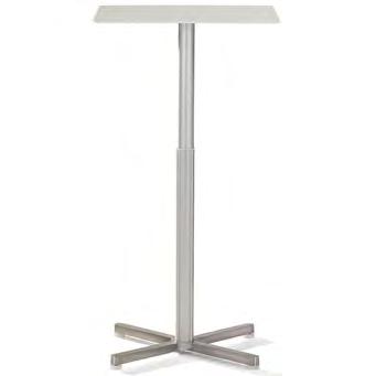 Bordsskivorna av 5 mm aluminiumplåt är lackerade vita, RAL 9003. Nedanstående mått är bordsskivans mått. MIXX ALLROUNDBORD Ett allroundbord för projektor/dator eller som allmän avlastningsyta.