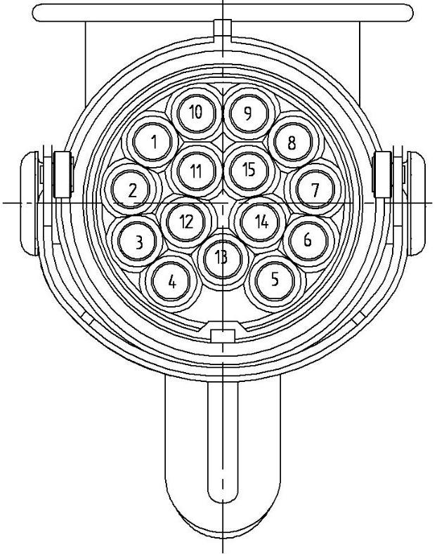 Svart (1.5 mm²) 3. Gul (1.5 mm²) 4. Brun (4 mm²) 5. Vit (1.5 mm²) 6.