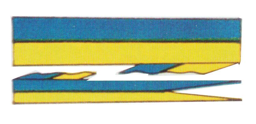 Captain, colonel Örlogsvimpel Lång tvåkluven vimpel med av blått och gult delad duk.