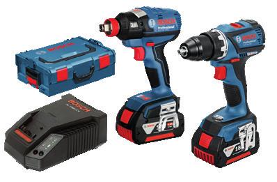 Levereras komplett med 2st 18V 4,0Ah batterier, laddare och väska Art.