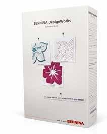 (560,580) D2 Ea 1,2+4 Eb F2 BERNINA DesignWorks verktyg Nu kan du skära former, måla färggranna motiv och skapa glittrande kristall-applikationer med en BERNINA sy- och brodermaskin.