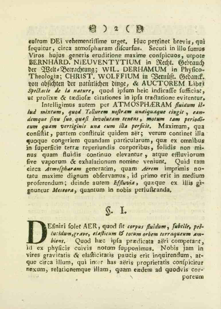 M ) 2 c& enltum Dk.i vel.emsntissims urzet. Huc pertlnet blsv'ls,ciul fequitur, circa acmolpknr^m clilcurlus. Secuti in illo fumu-s Viros llu)u8 generis eruditione M2xims conloicuo^, ucpots BE.RNHARD.
