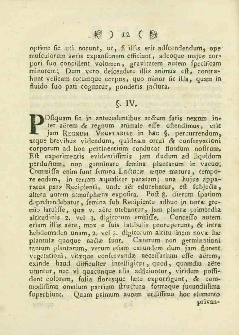 V ) 12 C M optime fic uti norunt, uf, fi illis erit adfcenc.