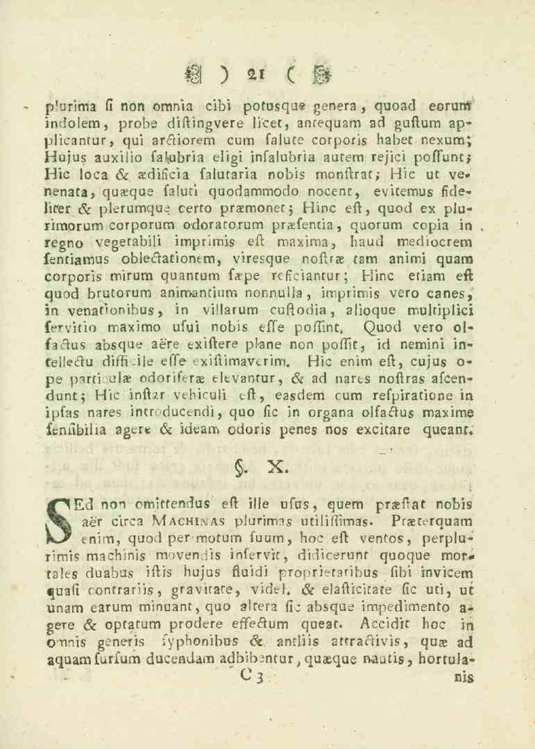 W ) 5' (i p'urima Ci non omnia cibi potusqus genera, quoad sorum indolem, probs diftingvere licet, 2nfequam ad guftum applicantur, qui ar6tiorem cum falute corporis habet nexum; Hujus auxiiio