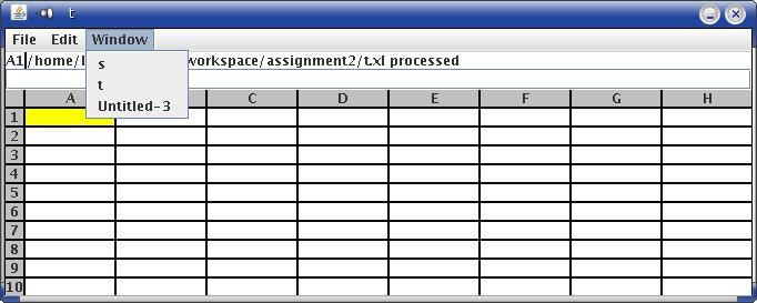 Projekt XL WindowMenu Projekt XL WindowMenuItem class WindowMenuItem extends JMenuItem implements ActionListener { private XL xl; public WindowMenuItem(XL xl) { super(xl.gettitle()); this.