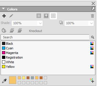FÄRGVÄLJAREN Färgväljaren QuarkXPress 2016 har lagt till ett nytt färgväljarverktyg i paletten Färger.