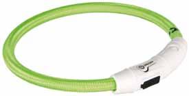 Flashring med USB 99 :- 3 storlekar, rosa & grön Halsband som kan lysa och blinka i 5 respektive 8 timmar innan du laddar upp det