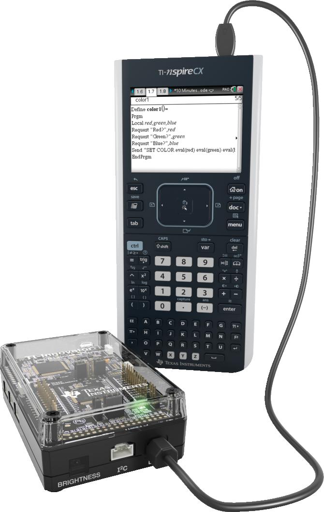 För mer information, se Använda en extra strömkälla (page 24). Anslutning till en grafräknare 1. Identifiera B -kontakten på USB Unit-to-Unit (Mini-A to Mini-B) kabeln.