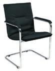 Beskrivning Sitthöjd (mm) Svart tyg/krom 470 K103936 Svart skinnimitation/ krom 470 K103937 h x b x d (mm) 890 x 560 x 660.