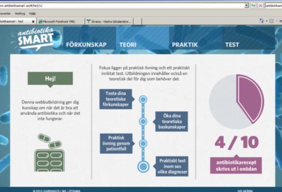 se - webbkörkort Antibiotikasmart.
