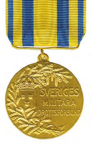 Replaced an older medal from 1909 (b) Ribbon: Yellow moiré with a narrow yellow stripe towards each side and within that a blue stripe on each side b Riksförbundet Sveriges lottakårers kungliga