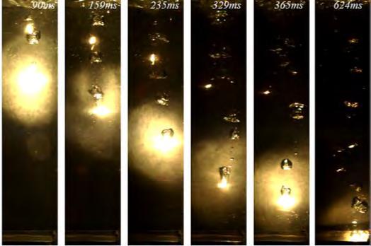 distribution of phases and oxygen content in the solid debris. Table 3-28: Experimental conditions (Zr).