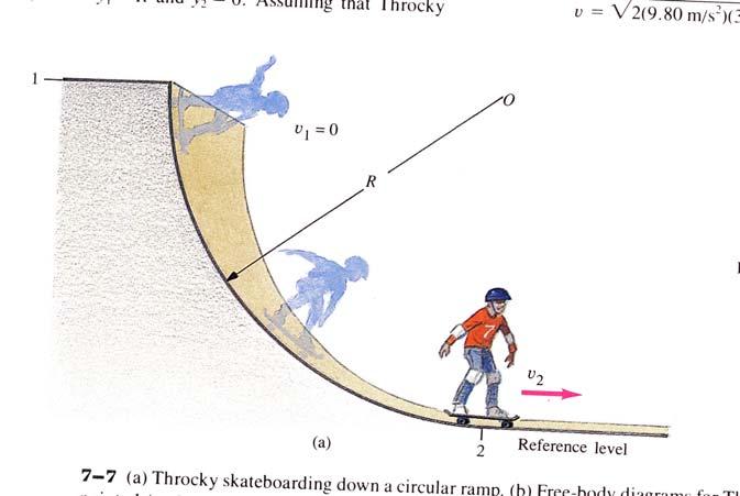 Brädåkaren, kusin Throckmoron åker i en ramp som har formen av en kvars cirkel.