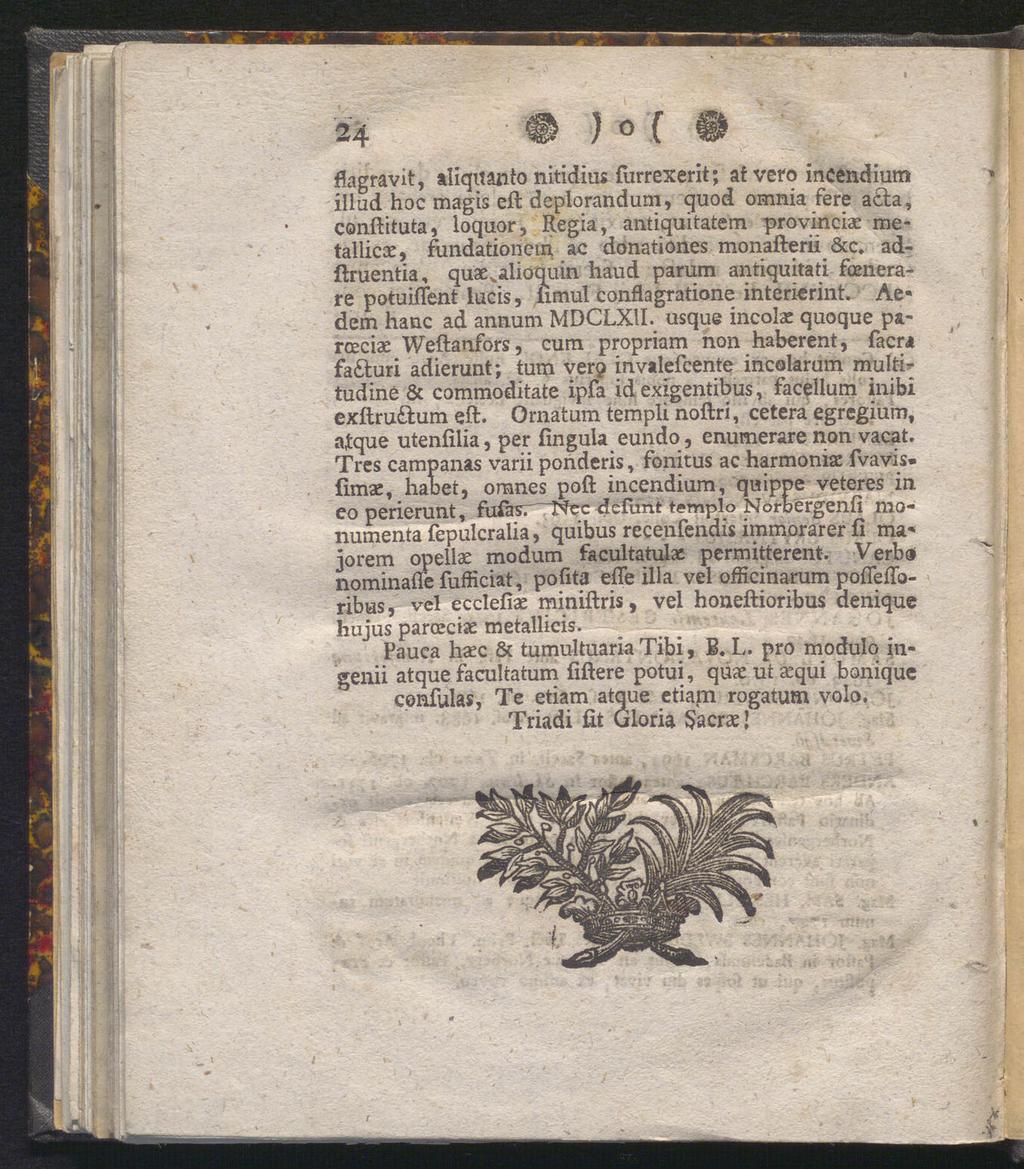 flagravit, aliqitanto nitidius furrexerit; af vefo incéndium illud hoc magis eft deplorandum, quod omnia fere acla, conftituta, loquor, Regia, antiquitatem provinciae metallicx, fundationem ac
