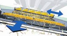 12 13 Rensning Ren spannmål, även i kuperad terräng Arbetar du i kuperad terräng? New Holland har lösningen på detta med tillvalet Smart Sieve med Opti-Fan.