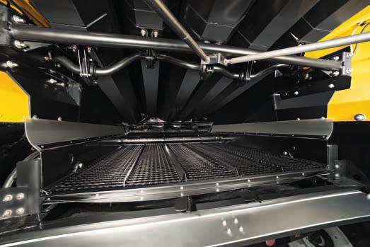 Extra luftström För ökad rensningsfunktion finns ett 450 mm försåll, med brant lutning och en ytterligare luftstöt,