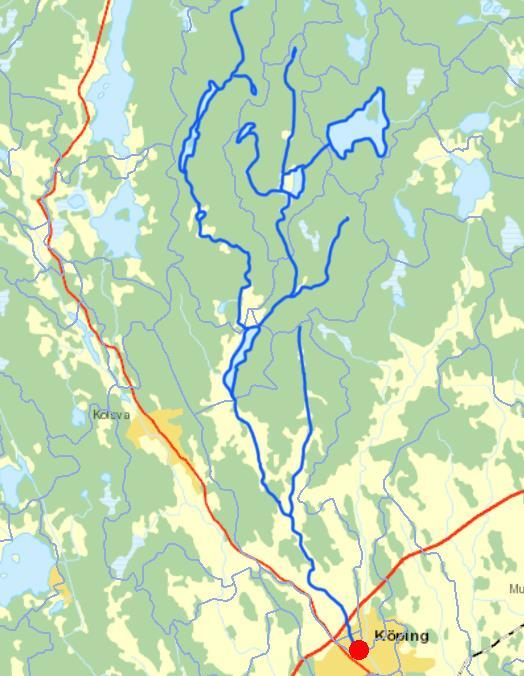 KÖPINGSÅN-KÖPINGSVIKEN 1 Bilaga Vattenkemi, tabeller V99 Valstaån Koordinater (RT 9): X 3, Y 1599 Avrinningsområde 1 km Markanvändning Procent Jordbruksmark 1 Kärr Mosse 1 Sjö Skogsmark 1 Konduk- Abs