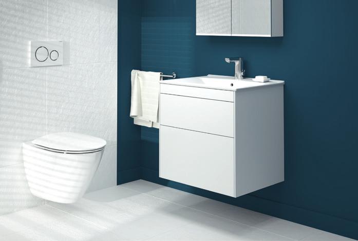 GEBERIT DESIGNFAMILJ. Sömlös design. Toalett- och urinalspolstyrningen i koordinerad design.