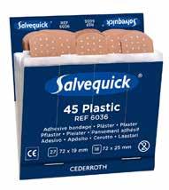 nr Utförande Typ Enh Inh Förp 077100709 Textilplåster 6444 ASK 6 10* Salvequick plastplåster CEDERROTH För påfyllning av Plåsterautomat 1907, Plåsterautomat 490700, Stora tavlan 1909, Första