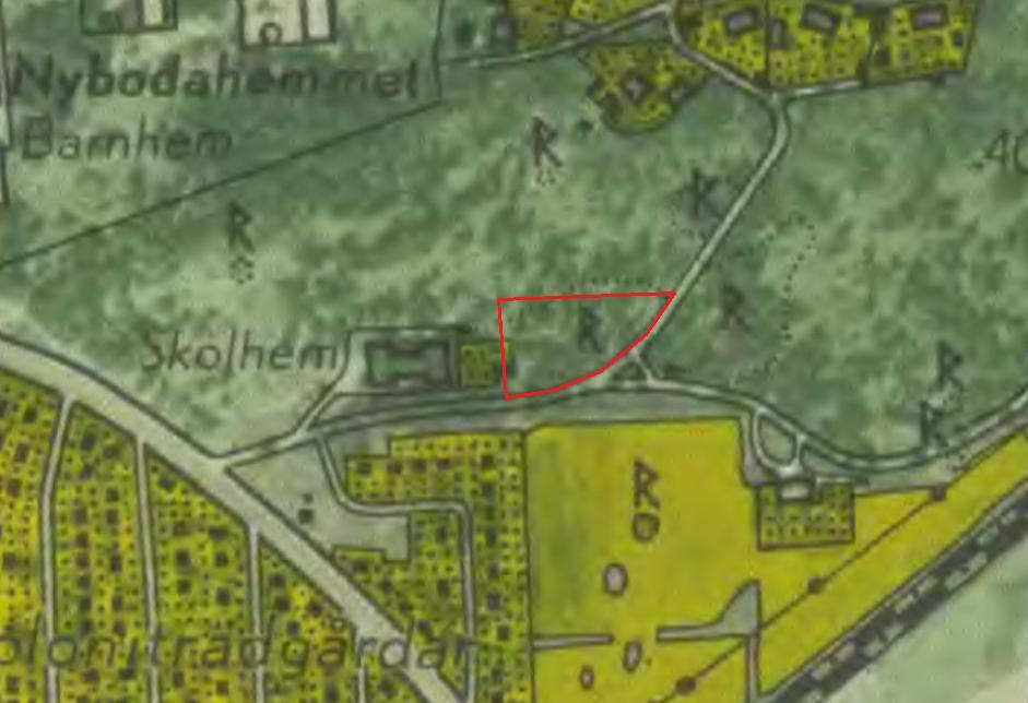 inte någon brandfarlig vara hanterats inom aktuellt område. Området har varit skogsmark enligt ekonomiska kartan 1951 (Figur 12) och även historisk karta från 1934 (Figur 13).