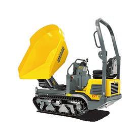 Därför har alla banddrivna dumprar från Wacker Neuson en stark hydrostatisk färddrivning under