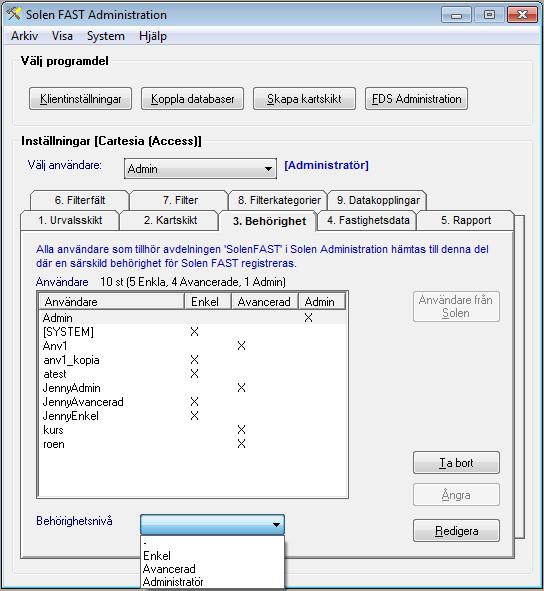 Gör så här för att registrera kartskikt: 1. Bocka för de kartskikt som du har tillgång till. 2.