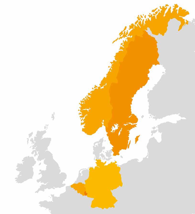 22% Affärens andel av nettoomsättning 207 ) SERVICEAFFÄREN Ökande efterfrågan Utbudet av tjänster och produkter omfattar allt som rör bilen vilket förenklar bilägandet för kunderna.