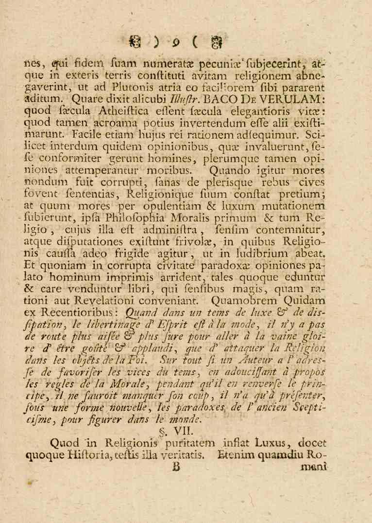 V)o c D nes, ssui Kdem fuam numerata: pecunketubjecerint, atque in exteris terris conftituti avitam religionem abnegaverint, ut ad Plutonis atria co fätip.orém fibi pararent aditum.