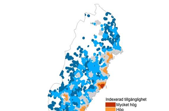 Intervjuerna har utgått från semistrukturerade intervjuguider. Totalt har 30 intervjuer fördelats i tre grupper med 10 i vardera utifrån tillgänglighet till tätorter.