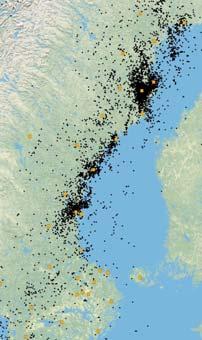 2017-09-12 17 Svenska skalv detaljer Stråket av seismisk aktivitet längs Norrlandskusten är inte