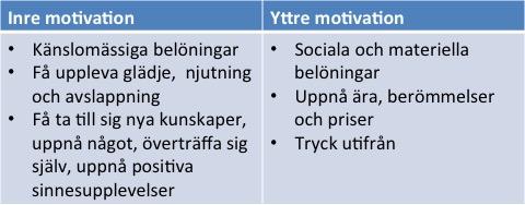 på yttre motivation är att en anställd motiveras till att arbeta för att undvika en bestraffning (Alvesson & Svenningsson, 2007).