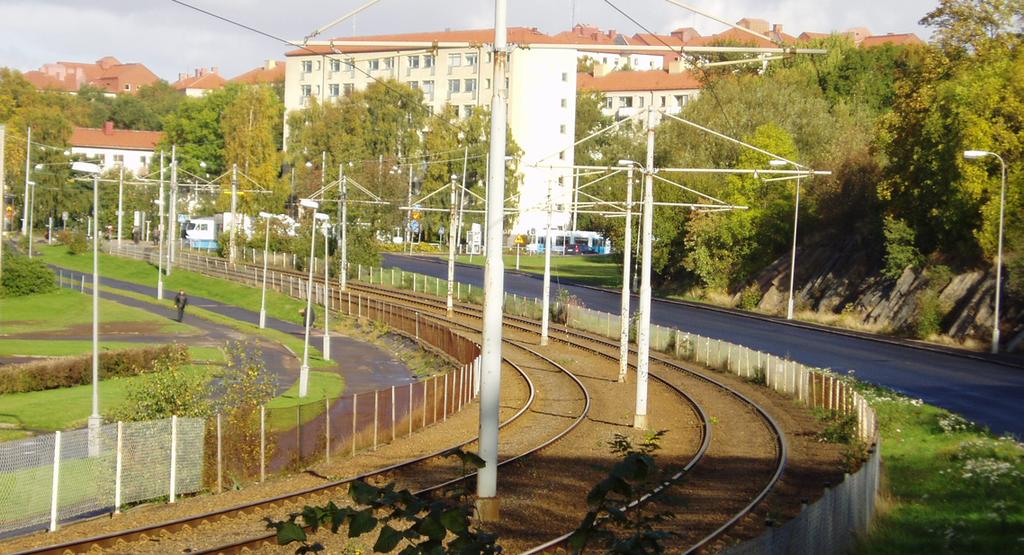 Trafiken Södra Guldheden är planerad med ett separerat och differentierat trafiksystem.