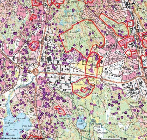 F ä s s b e r g s d a l e n s h i s t o r i a e n s h i s t o r i a Fyndplatser i Fässbergsdalen med omgivande stadsdelar Fornlämningar Dalgången är mycket rik på fornlämningar.