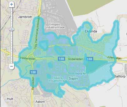 Högsensitiv lera finns registrerad på ett flertal platser vilket gör leran extra känslig för störning. Vid planläggning och exploatering måste stabilitetsförhållandena utredas i detalj.