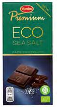 PREMIUM COCOA 70% ECO 90g MAR4046858-18 st PREMIUM SEA SALT ECO 90g MAR4046857-18 st MANDEL & KRISP 185 g MAR4249126-18 st BLACK