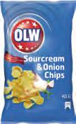 ONION CHIPS OLW1103-20 st LÄTTSALTADE CHIPS OLW1101-20 st 40 g 40
