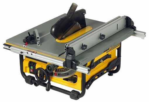 2 218:- Bordssåg DW745-QS - 250 mm, 610 mm klyvbredd - Med en vikt på 22 kg är DW745 den mest