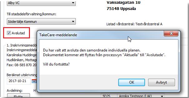 Det gör öppenvården i huvudbilden Samordnad individuell plan, där det längst upp finns